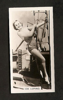 IDA LUPINO   CIGARETTES CARD FILM STARS CARRERAS REAL PHOTO 1930s - Andere