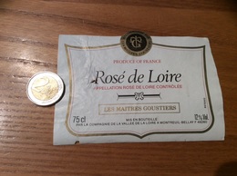 Etiquette De Vin « ROSÉ DE LOIRE - LES MAITRES GOUSTIERS - MONTREUIL-BELLAY (49) » - Rosé (Schillerwein)