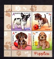 2017 Belarus -  Puppies - 4v Set Setenant From MS - Paper - MNH** - Chiens