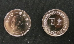 2012 Taiwan NT$1.00 Chiang Kai-shek CKS - Taiwán