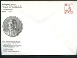 Bund PU250 B1/009-4 Privat-Umschlag HEINRICH HOFFMANN Psychiater Struwwelpeter 1984 - Private Covers - Mint