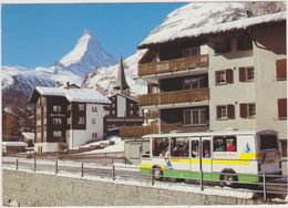 SUISSE,SWITZERLAND,SWISS,HELVETIA,SCHWEIZ ,VALAIS,ZERMATT,ZERMATTER,ELEKTRO BUS,CAR - Zermatt