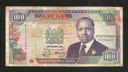 KENYA - CENTRAL BANK Of KENYA - 100 SHILLINGS (1989) - D. TOROITICH ARAP MOI - Kenia