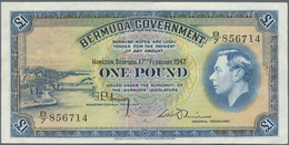 Bermuda: 1 Pound February 17th 1947, P.16, Great Original Shape With Strong Paper And Bright Colors, - Bermude