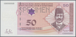 Bosnia & Herzegovina / Bosnien & Herzegovina: 50 Maraka 2007 Specimen P. 76s With Zero Serial Number - Bosnia Erzegovina