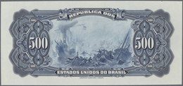 Brazil / Brasilien: Uniface Proof Prints Of Front And Back Seperately Printed And Mounted On Cardboa - Brasile