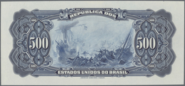 Brazil / Brasilien: Uniface Proof Prints Of Front And Back Seperately Printed And Mounted On Cardboa - Brasilien