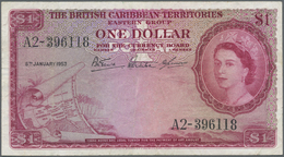 British Caribbean Territories: 1 Dollar 1953 P. 7a, Used With Several Folds But No Holes Or Tears, S - Altri – America