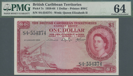 British Caribbean Territories: 1 Dollar 1964 P. 7c, Condition: PMG Graded 64 Choice UNC. - Other - America