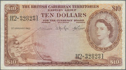 British Caribbean Territories: 10 Dollars January 2nd 1962, P.10c, Lightly Toned Paper With A Few Sp - Altri – America