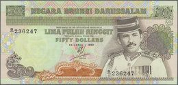 Brunei: 50 Ringgit 1989 P. 16 In Condition: UNC. - Brunei