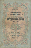 Bulgaria / Bulgarien: 50 Leva Srebro ND(1904) With Signature Karadjov & Urumov, P.4a, Yellowed Paper - Bulgaria