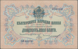 Bulgaria / Bulgarien: 20 Leva Zlato ND(1904) With Black Signatures: Chakalov & Gikov And Double Lett - Bulgarije