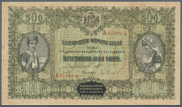 Bulgaria / Bulgarien: 500 Leva Gold 1920 P. 32, Highly Rare Banknote, Never Folded, Light Traces Of - Bulgaria