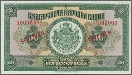 Bulgaria / Bulgarien: 50 Leva 1922 SPECIMEN, P.37s, Almost Perfect Condition With A Few Tiny And Min - Bulgarien