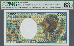 Cameroon / Kamerun: Banque Des États De L'Afrique Centrale - République Unie Du Cameroun 10.000 Fran - Cameroun