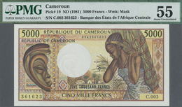 Cameroon / Kamerun: Banque Des États De L'Afrique Centrale - République Du Cameroun 5000 Francs ND(1 - Camerun