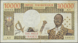 Central African Republic / Zentralafrikanische Republik: 10.000 Francs ND Bokassa P. 9, Used With Fo - Central African Republic