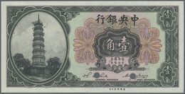 China: Set Of 2 Notes Central Bank Of China Containing 10 And 20 Cents ND P. 193s, 194s Specimen, Bo - Cina