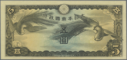 China: 5 Yen ND(1940) Japanese Imperial Government P. 17r/p, Remainder Or Proof Without Seal And Ser - Cina