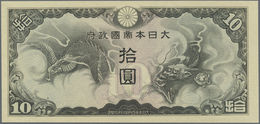 China: 10 Yen ND(1940) Japanese Imperial Government P. 19r/p, Remainder Or Proof Without Seal And Se - Cina