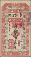 China: Kirin Yung Heng Provincial Bank 100 Tiao 1928 P. S1081A In Condition: AUNC. - China