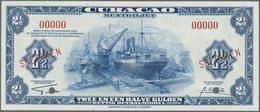 Curacao: 2 1/2 Gulden 1942 SPECIMEN, P.36s In Perfect UNC Condition - Altri – America