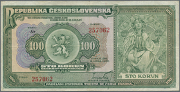 Czechoslovakia / Tschechoslowakei: Republika Československá 100 Korun 1920, P.17, Very Nice Item In - Cecoslovacchia