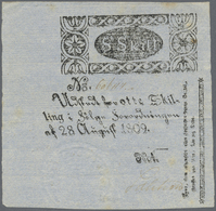 Denmark  / Dänemark: 8 Skilling 1809 P. A40, Light Center And Horizontal Fold, No Holes Or Tears, St - Danimarca