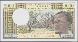 Djibouti / Dschibuti: Seldom Seen 5000 Francs ND(1979-2002) Specimen / Proof P. 38s Without Watermar - Gibuti