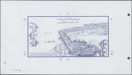 Djibouti / Dschibuti: Highly Rare Archival Back Proof Print Of The Banque De France For The 10.000 F - Dschibuti