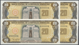 Dominican Republic / Dominikanische Republik: Set Of 4 Notes 20 Pesos 1997 Specimen P. 154s, All Wit - Repubblica Dominicana