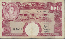 East Africa / Ost-Afrika: 100 Shillings ND(1958-60), P.40, Still Nice Colors And Original Shape With - Autres - Afrique