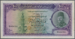 Egypt / Ägypten: 100 Pounds 1951, P.27b, Exceptional Good Condition Without Any Graffiti, Some Small - Egitto
