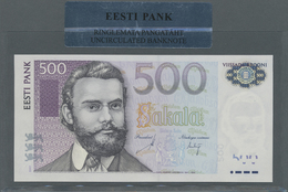 Estonia / Estland: 500 Krooni 2007 In Original Sealed Holder From The EESTI PANK P. 89 In Condition: - Estonie