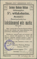 Estonia / Estland: Saaremaa 25 Mark 1920 R*2325, Unfolded But With Light Handling In Paper, Conditio - Estland