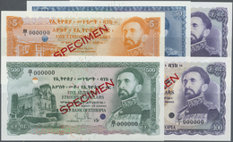 Ethiopia / Äthiopien: Set With 4 Specimen Of The 1961 Issue Containing 5, 50, 2 X 100 And 500 Dollar - Ethiopia