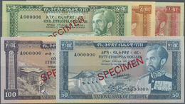 Ethiopia / Äthiopien: Complete Specimen Set Of The 1966 Series Comprising 1, 5, 10, 50 And 100 Dolla - Etiopia