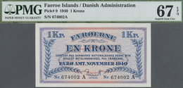 Faeroe Islands / Färöer: 1 Krone 1940, P.9 In Perfect UNC Condition, PMG Graded 67 Superb Gem Unc EP - Faroe Islands