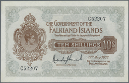 Falkland Islands / Falkland Inseln: 10 Shillings 1938, P.4 In UNC - Isole Falkland