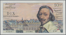 France / Frankreich: 10 Nouveuax Francs 1960 P. 142, Fresh Crisp Original French Banknote Paper With - Other & Unclassified