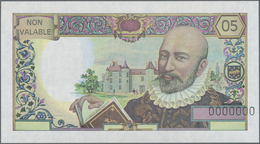 France / Frankreich: Rare Specimen Note Of 5 Francs Montaigne, Designed By Banque De France, Which W - Sonstige & Ohne Zuordnung