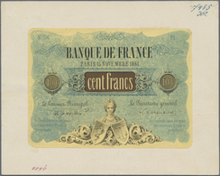 France / Frankreich: This 100 Francs 1861 Proof Print Of An Unissued Design Was Unknown Until Now. P - Altri & Non Classificati