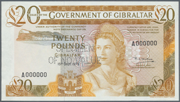 Gibraltar: 20 Pounds Spetember 15th 1979 SPECIMEN, P.23bs In Perfect UNC Condition - Gibilterra
