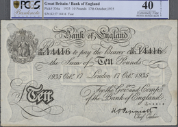 Great Britain / Großbritannien: 10 Pounds 1935 P. 336a, PCGS Graded 40 XF. - Andere & Zonder Classificatie