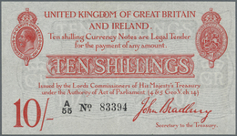 Great Britain / Großbritannien: 10 Shillings ND P. 348, T12, 4 Tiny Pinholes At Upper Left, Light Ve - Altri & Non Classificati