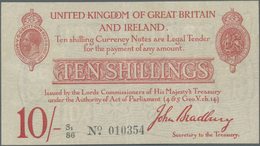 Great Britain / Großbritannien: 10 Shillings ND(1915), P.348a In Excellent Condition With Crisp Pape - Other & Unclassified