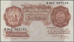 Great Britain / Großbritannien: Pair Of The 10 Shillings ND(1949 – 55) P.S Beale , 1955 – 60 L.K.O’B - Autres & Non Classés