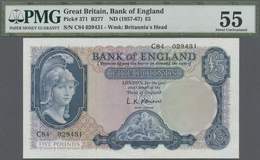 Great Britain / Großbritannien: 5 Pounds ND(1957-67) P. 371 In Condition: PMG Graded 55 AUNC. - Autres & Non Classés