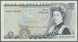 Great Britain / Großbritannien: 5 Pounds ND(1971-91) P. 378d, Type (probably Error) Without Signatur - Other & Unclassified